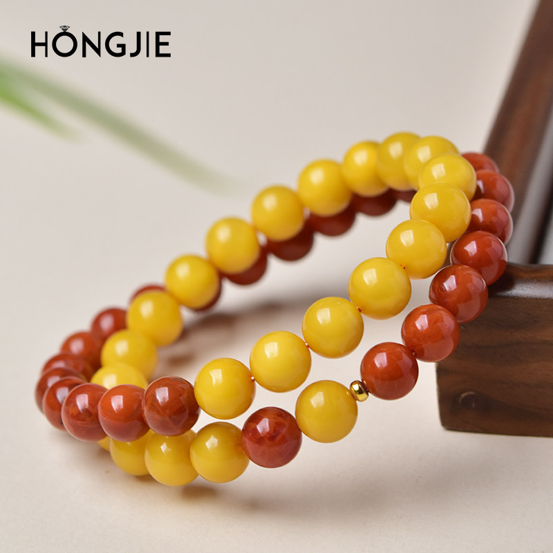 南红手串女满肉火焰纹东海水晶玉髓翡翠散珠子鸡油黄蜜蜡双圈手链,淘宝优惠券,粉丝福利购,淘宝优惠卷