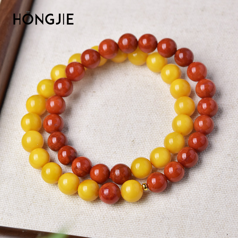 南红手串女满肉火焰纹东海水晶玉髓翡翠散珠子鸡油黄蜜蜡双圈手链,淘宝优惠券,粉丝福利购,淘宝优惠卷