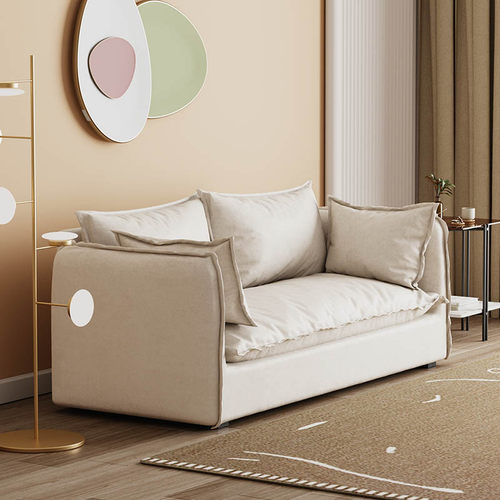 MUMA |丹麦设计|北欧现代简约科技布棉麻沙发客厅双人三人可拆洗 - 图1