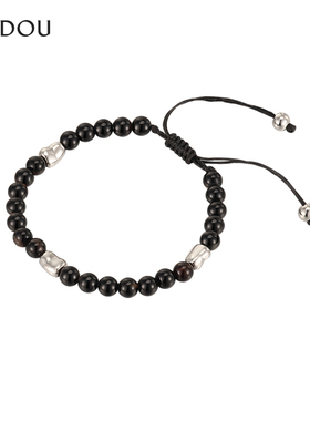 AJIDOU阿吉豆手链女优雅时尚小众设计休闲玛瑙专柜同款手环手饰