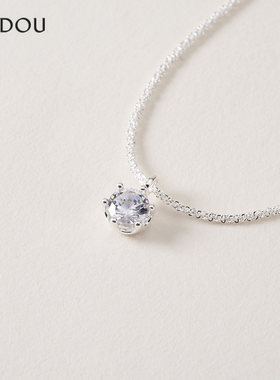 阿吉豆项链闪耀锆石吊坠时尚颈链