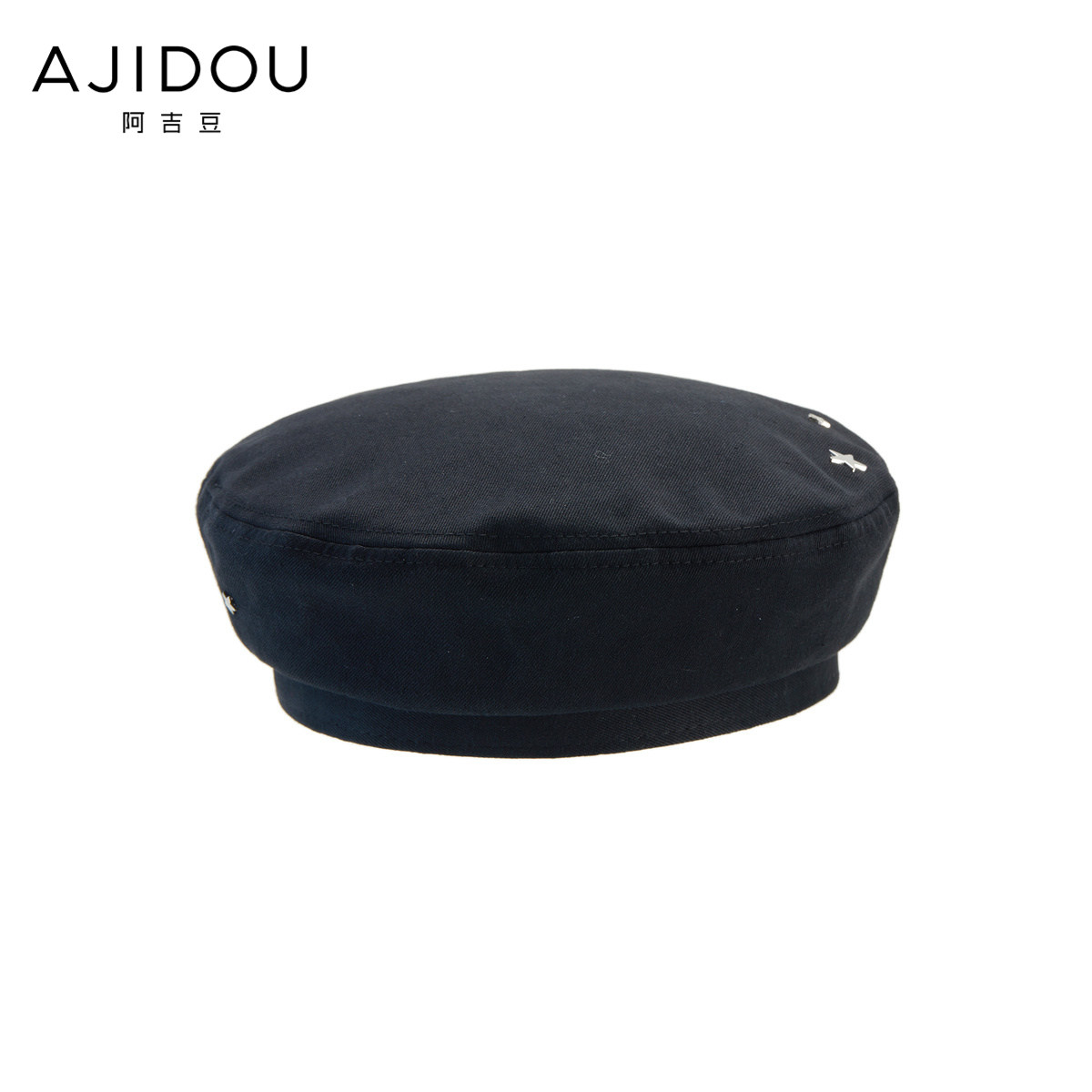 阿吉豆星星铆钉系列复古个性贝雷帽 AJIDOU帽子