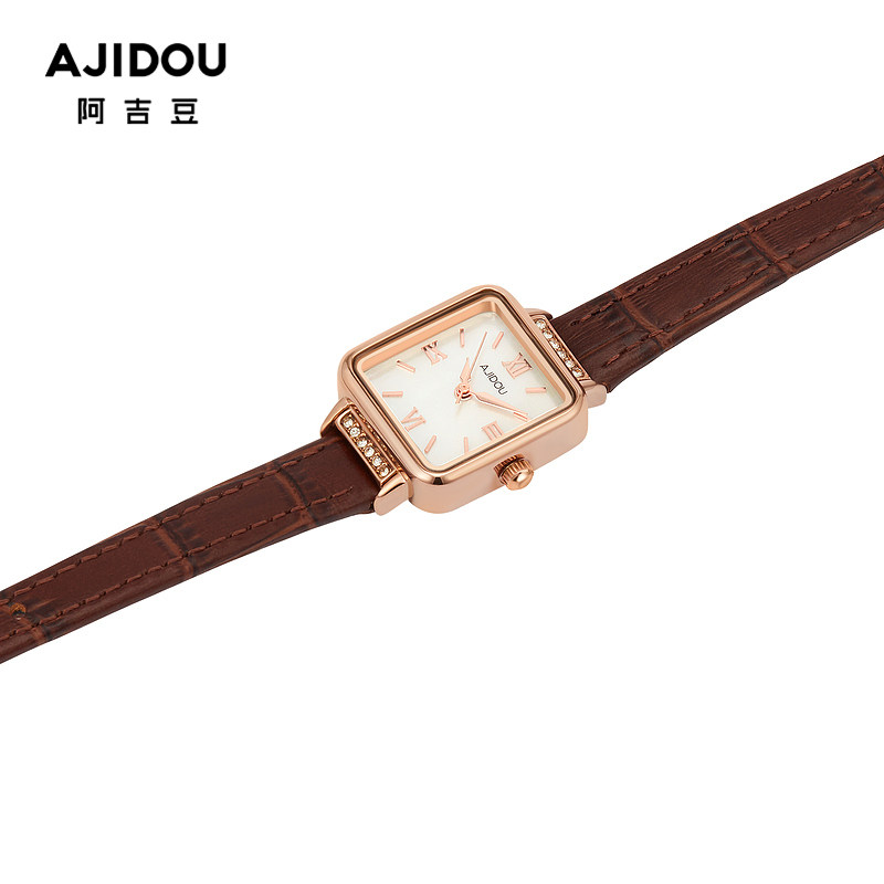 阿吉豆简约轻奢风精致时尚百搭女表 AJIDOU国产腕表