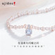 Ajidou Necklace Women's Bubble Sugar Cube Pearl Sweater Chain