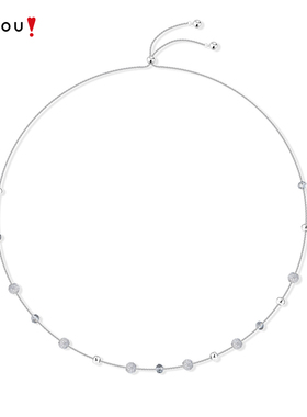 AJIDOU阿吉豆项链女灰色光迹系列