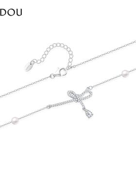 AJIDOU阿吉豆项链女款蝴蝶结吊坠