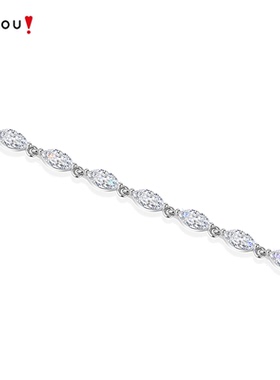 阿吉豆轻奢闪耀叶子手链送女友