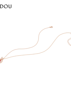 AJIDOU阿吉豆项链女时尚跳动的心玛瑙蝴蝶首饰专柜同款锁骨链颈链