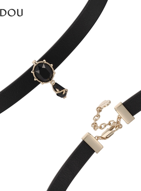 AJIDOU阿吉豆项链女夜莺与玫瑰系列潮酷款choker颈链