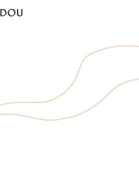 阿吉豆925银女玫瑰金项链锁骨链