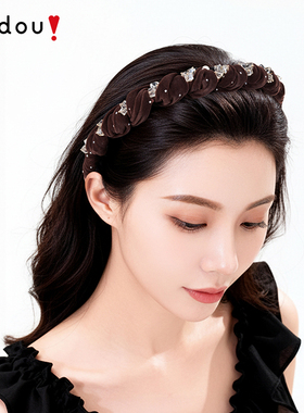 阿吉豆发箍高颅顶带齿星钻头箍女