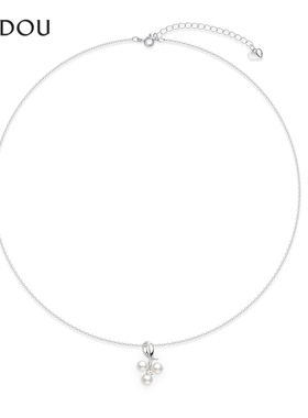 阿吉豆项链淡水珍珠锁骨链毛衣链