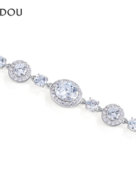 阿吉豆手链不规则锆石手串珠女款