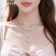 Ajidou Necklace Women's Pearl Star Double Layer Clavicle Chain
