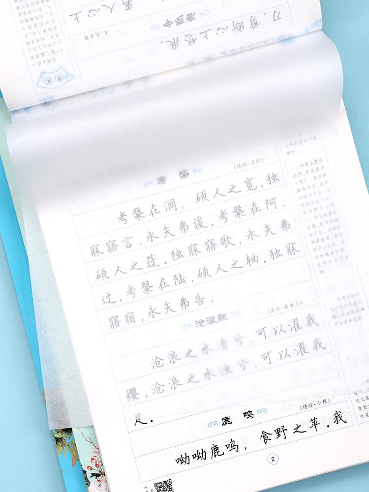 楷书钢笔字帖成年男静心正楷练字帖成人大学生7000常用字初高中生唐诗宋词古诗词华夏万卷女生字体漂亮名人名言诗经硬笔书法解压帖 - 图1