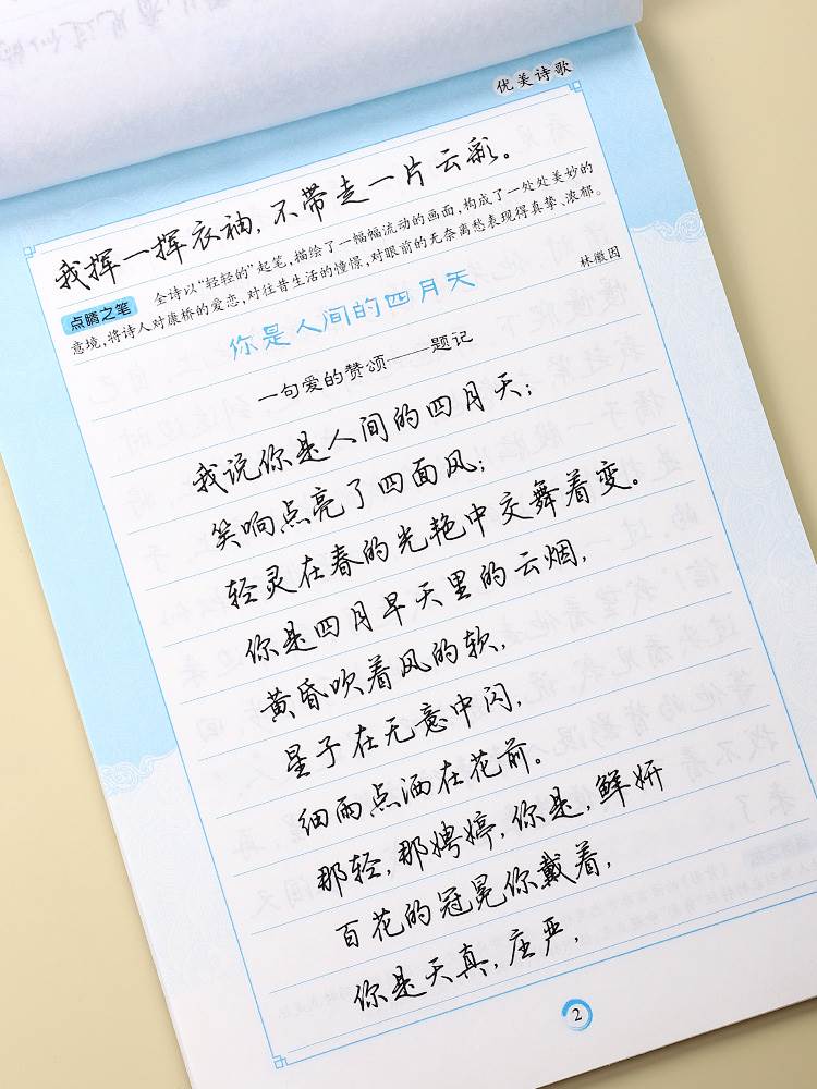 字帖成人练字行楷荆霄鹏成年男士7000常用字7天速成大学生行书唐诗宋词墨点女生字体漂亮初高中生专用散文诗歌名言硬笔钢笔描摹本 - 图2