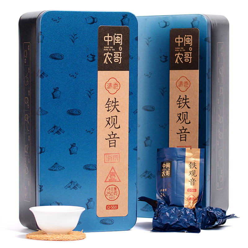 中闽农哥旗舰店特级正宗安溪铁观音茶叶清香型乌龙茶消青大味中闽农哥新茶3