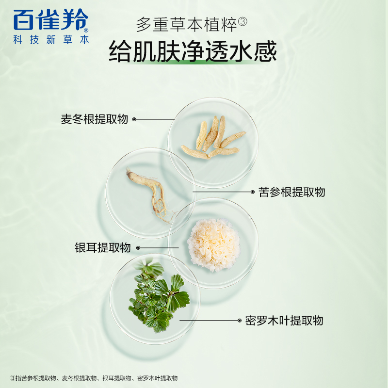 【直播专享】百雀羚水嫩净透精华洁面乳95g 深层清洁保湿不紧绷 - 图2