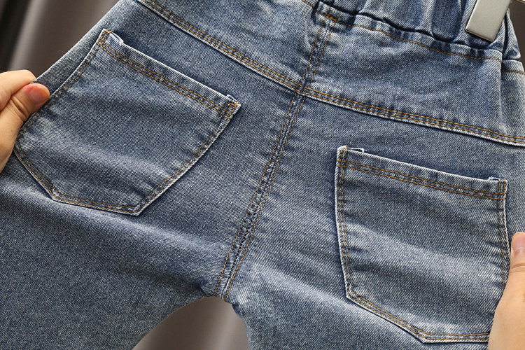 女童牛仔裤秋装洋气女宝宝小脚裤2024新款童装裤子儿童春秋长裤潮