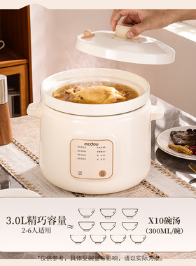 全自动煮粥煲汤辅食微压沸炖炖锅