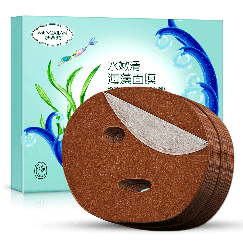 梦希蓝免调海藻女补水天然小颗粒 梦希蓝贴片面膜