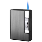 Креативный портсигар, портативная ветрозащитная электронная зажигалка с зарядкой, подарок на день рождения