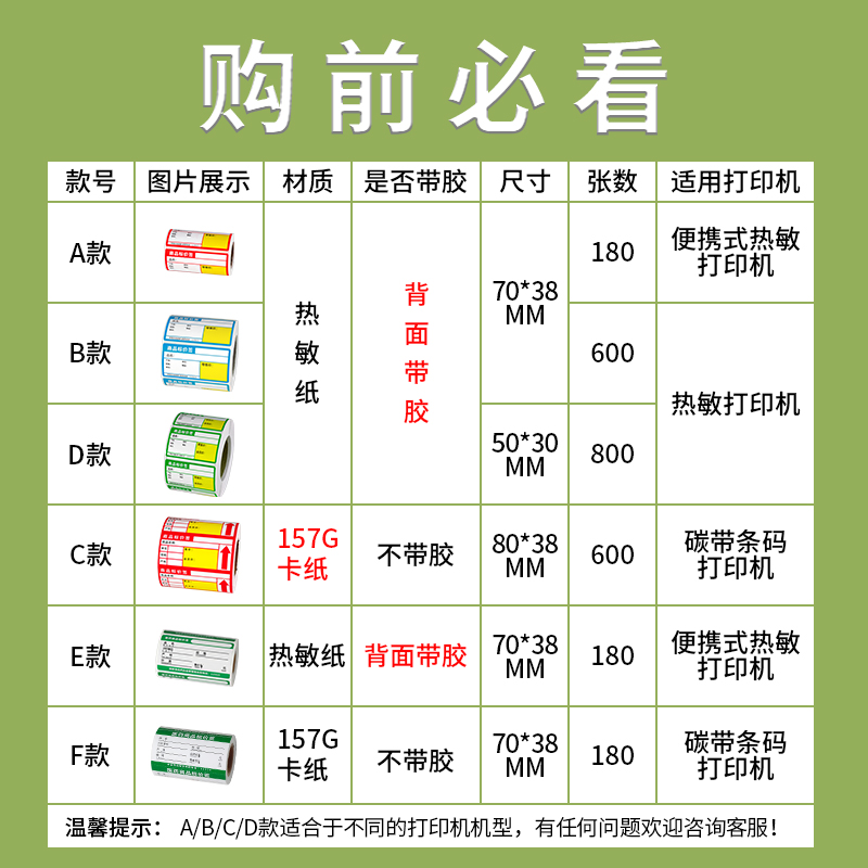 超市货架价格标签贴纸热敏不干胶烟草价钱商品标价签打印纸手写-图0