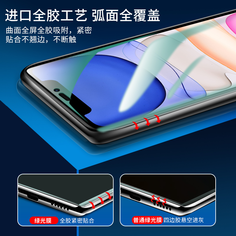 适用于苹果11手机膜iphone11pro绿光水凝膜11promax全屏防窥抗摔ipone防偷看十一maxpro镜头屏保钢化软膜por - 图1