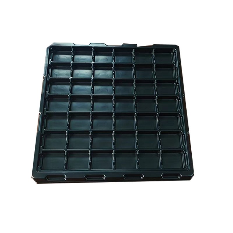 42格防静电零件盒塑料胶周转箱电子元件盒黑色托盘方盘手机物料盒,淘宝优惠券,粉丝福利购,淘宝优惠卷