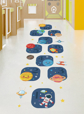 Spaceplanetfloorsticker