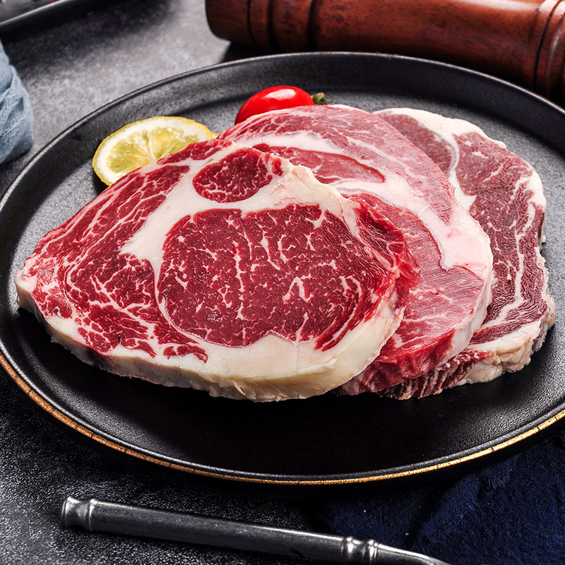 西捷进口谷饲眼肉牛排原切生鲜雪花牛扒牛肉健身代餐牛官方旗舰店