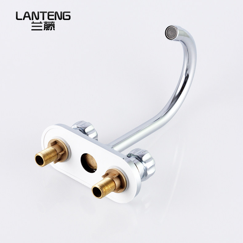 兰藤卫浴 黄铜面盆冷热水龙头 双把双孔卫生间洗脸盆台上盆龙头,淘宝优惠券,粉丝福利购,淘宝优惠卷