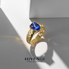 Haifanji Jewelry 18K Elegant Yellow Gold Tanzanite
