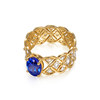 Haifanji Jewelry High-end Textured 5a Tanzanite Ring