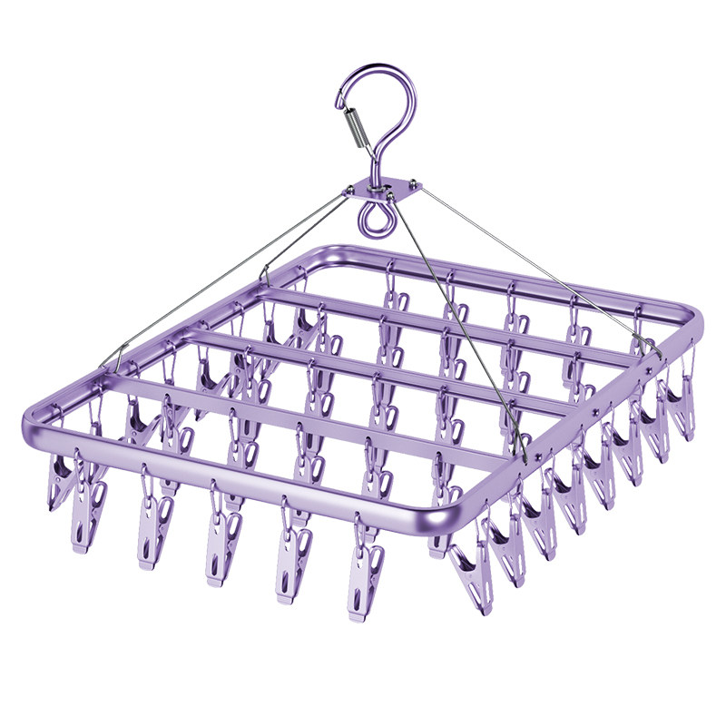 铝合金袜子晾晒架多夹子内衣内裤晾衣架不锈钢阳台防风晒袜子神器,淘宝优惠券,粉丝福利购,淘宝优惠卷