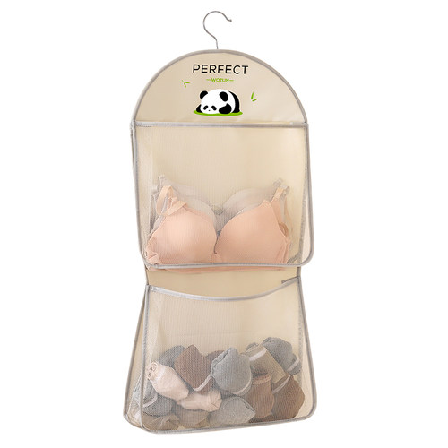 内衣收纳挂袋内裤收纳神器悬挂式学生宿舍门后网兜家用衣柜收纳袋 - 图3