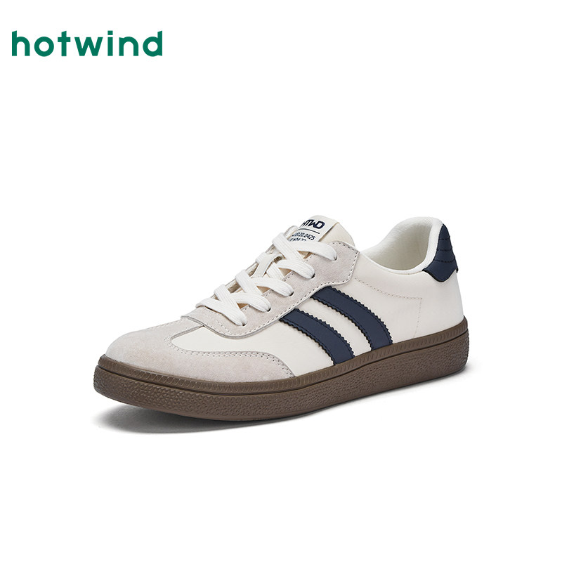 热风复古板鞋女款2026年春秋季新款女士运动休闲鞋慢跑鞋子德训鞋,淘宝优惠券,粉丝福利购,淘宝优惠卷