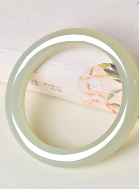 凤飞凰和田玉晴水手镯女款天然