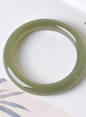 凤飞凰和田玉54.8mm冰润手镯