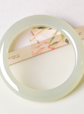 凤飞凰和田玉晴水手镯女款天然