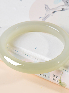 凤飞凰和田玉晴水高冰手镯