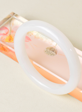 56mm和田玉羊脂白玉手镯女款