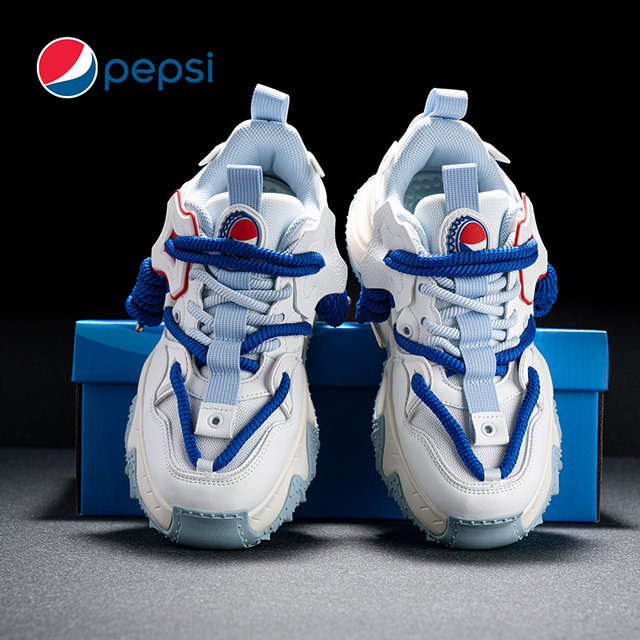 Pepsi Spring and Summer Men's Shoes New Casual Sports Shoes Thick Sole Height Increase Men's Women's High Top Shoes Men's Board Shoes
