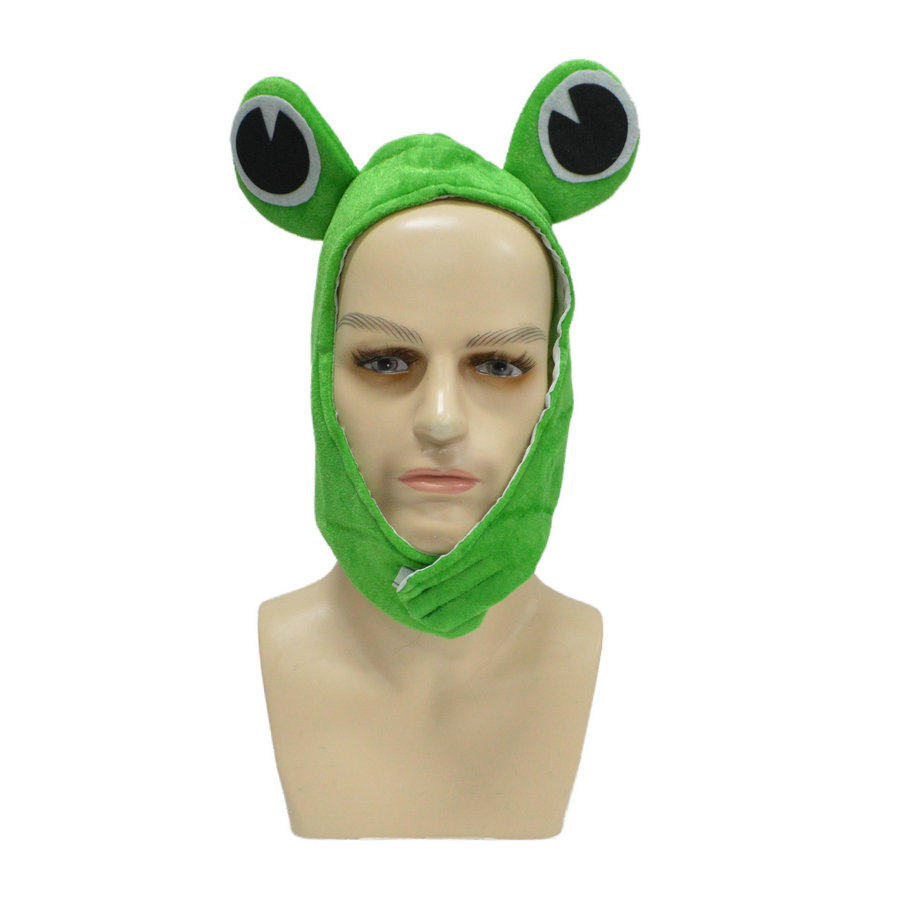 儿童节舞台表演大耳朵绿色青蛙帽子拍照写真道具卡通头套青蛙头饰,淘宝优惠券,粉丝福利购,淘宝优惠卷