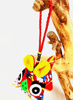 蒙山妈妈手工布艺小老虎挂件