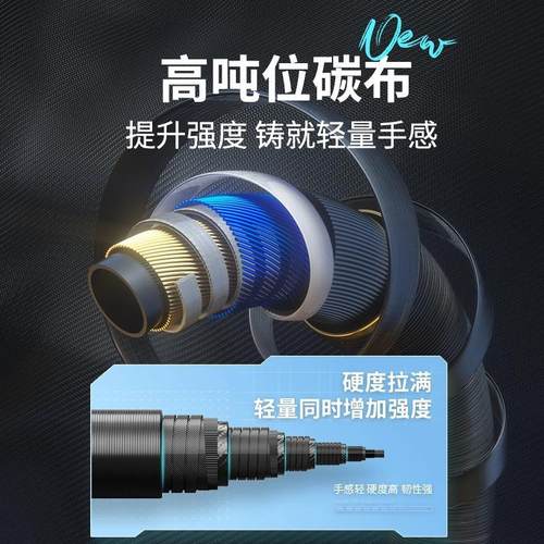 富源百川317/318二代综合湖库大物鱼竿鲫鱼竿台钓手杆超轻钓鱼杆 - 图0