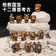 十二生肖兽首圆明园儿童考古挖掘玩具盲盒男孩博物馆同款铜首挖宝