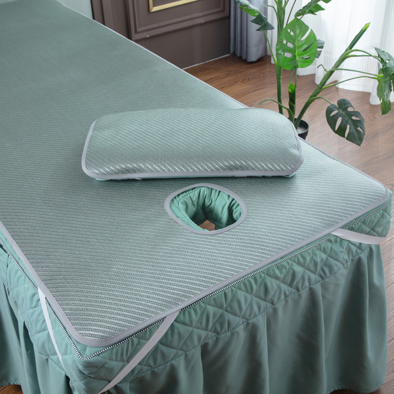 美容床凉席加厚透气按摩足浴冰丝藤席美容院专用推拿纹绣采耳席子,淘宝优惠券,粉丝福利购,淘宝优惠卷