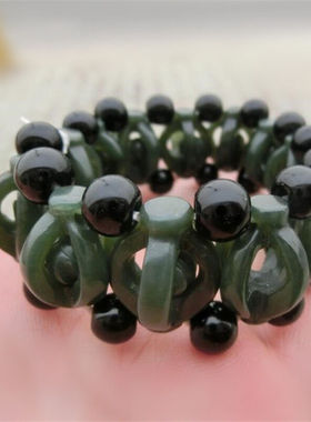 天然手链扭转乾坤证书和田青玉