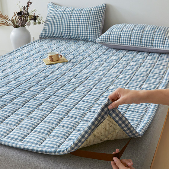 Anti-slip cotton mattress pad